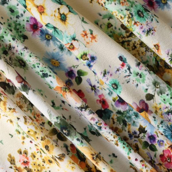 Hilco Viskosejersey Flor Fino Blumen